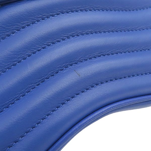 Louis Vuitton Shoulder Bag New Wave Chain Shoulder Bag PM Leather Blue Gold