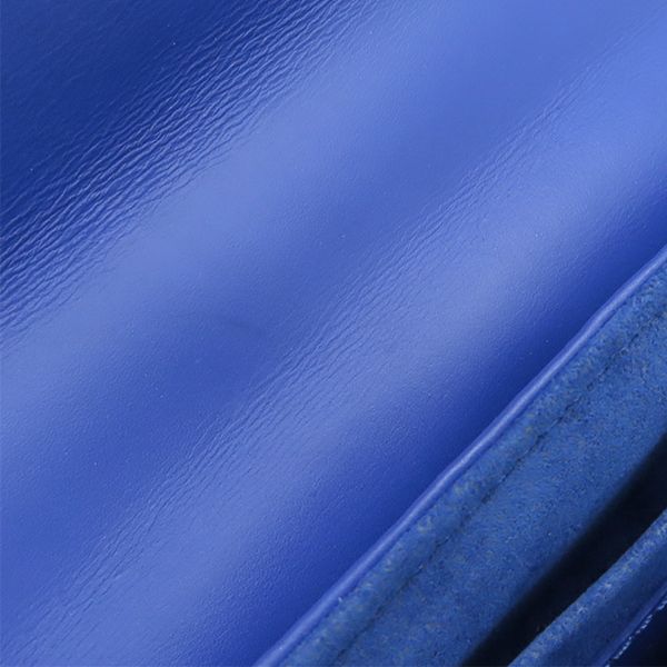 Louis Vuitton Shoulder Bag New Wave Chain Shoulder Bag PM Leather Blue Gold