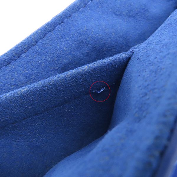 Louis Vuitton Shoulder Bag New Wave Chain Shoulder Bag PM Leather Blue Gold