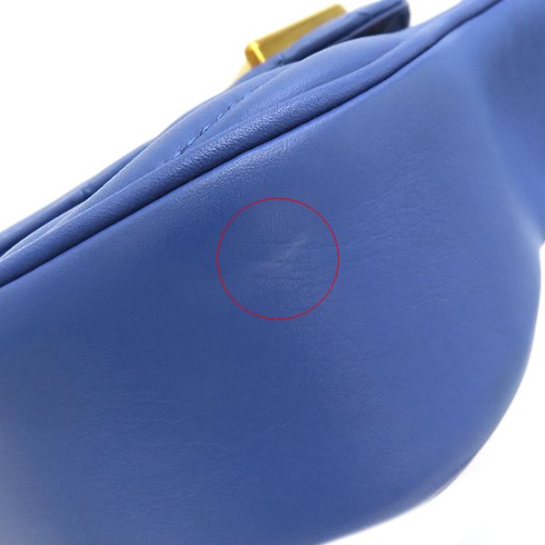 Louis Vuitton Shoulder Bag New Wave Chain Shoulder Bag PM Leather Blue Gold