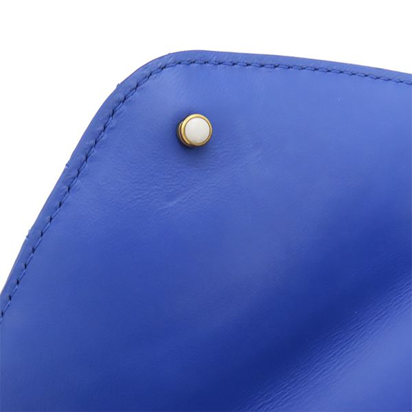 Louis Vuitton Shoulder Bag New Wave Chain Shoulder Bag PM Leather Blue Gold