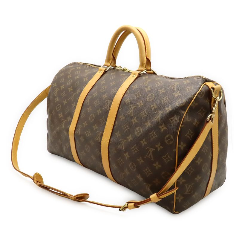 Louis Vuitton Monogram Keepall Bandoliere 50 Boston Bag Travel Bag Travel