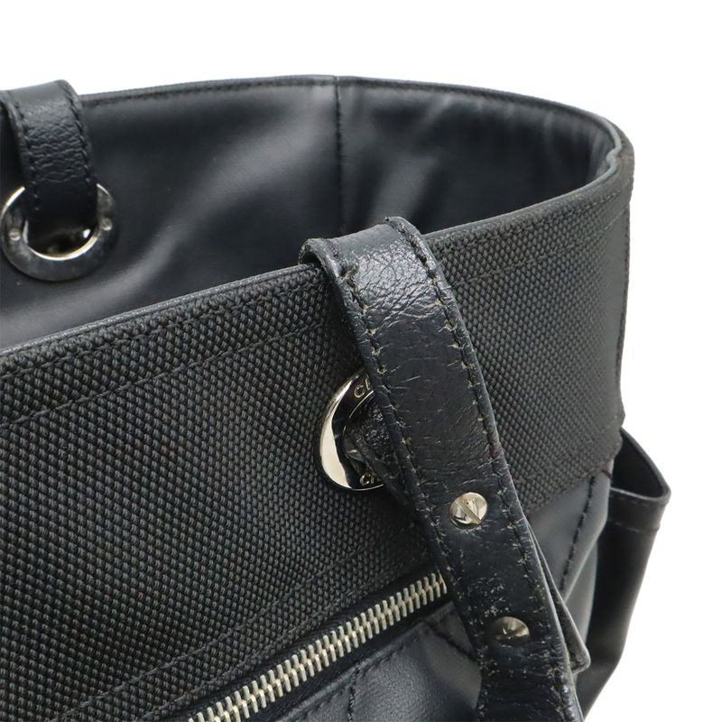 Chanel Paris Biarritz Tote GM Tote Bag Shoulder Bag Coated Canvas Black With
