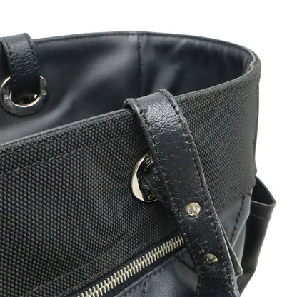 Chanel Paris Biarritz Tote GM Tote Bag Shoulder Bag Coated Canvas Black With