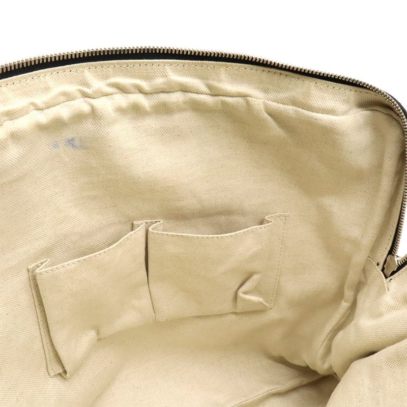 Gucci Interlocking G Business Bag Briefcase Document Cabasn Leather Black