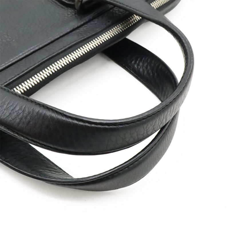 Gucci Interlocking G Business Bag Briefcase Document Cabasn Leather Black