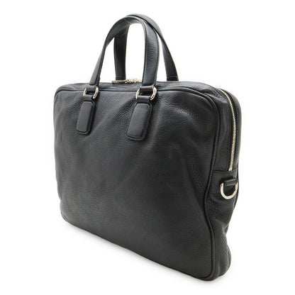 Gucci Interlocking G Business Bag Briefcase Document Cabasn Leather Black