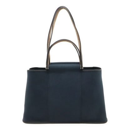 Hermes Cabas Q'elan PM Tote Handbag 2WAY Shoulder Bag Shoulder Toile Officier