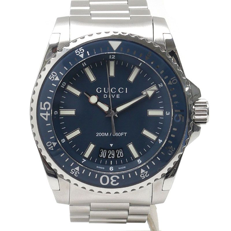 Gucci Dive 136.2 Ya136203 Blue Dial Men's