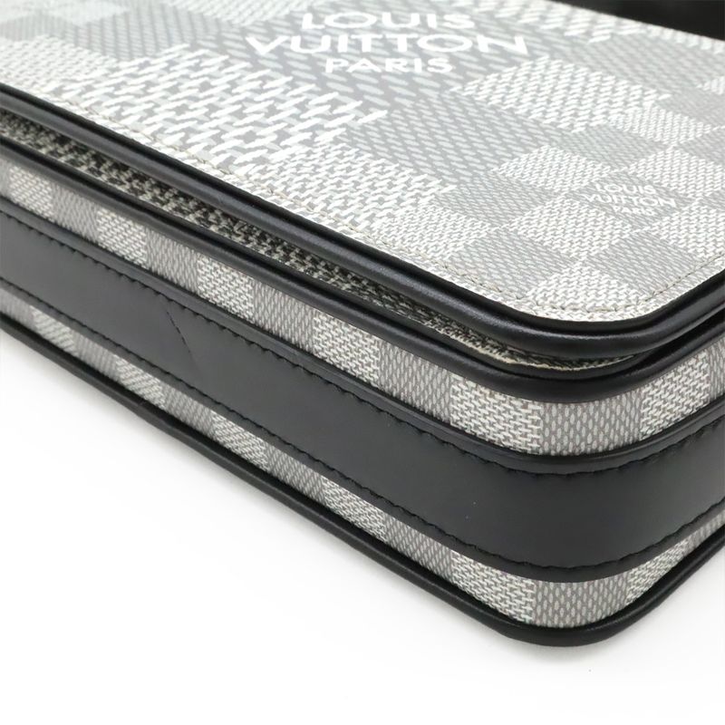 Louis Vuitton Damier Graphite 3D Studio Messenger Shoulder Bag 2WAY Clutch Bag