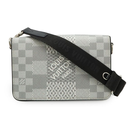 Louis Vuitton Damier Graphite 3D Studio Messenger Shoulder Bag 2WAY Clutch Bag