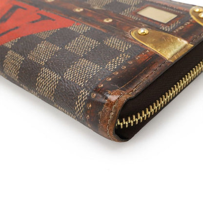 Louis Vuitton Transformed Damier Zippy Wallet Trompe L'oeil Round Zipper Long