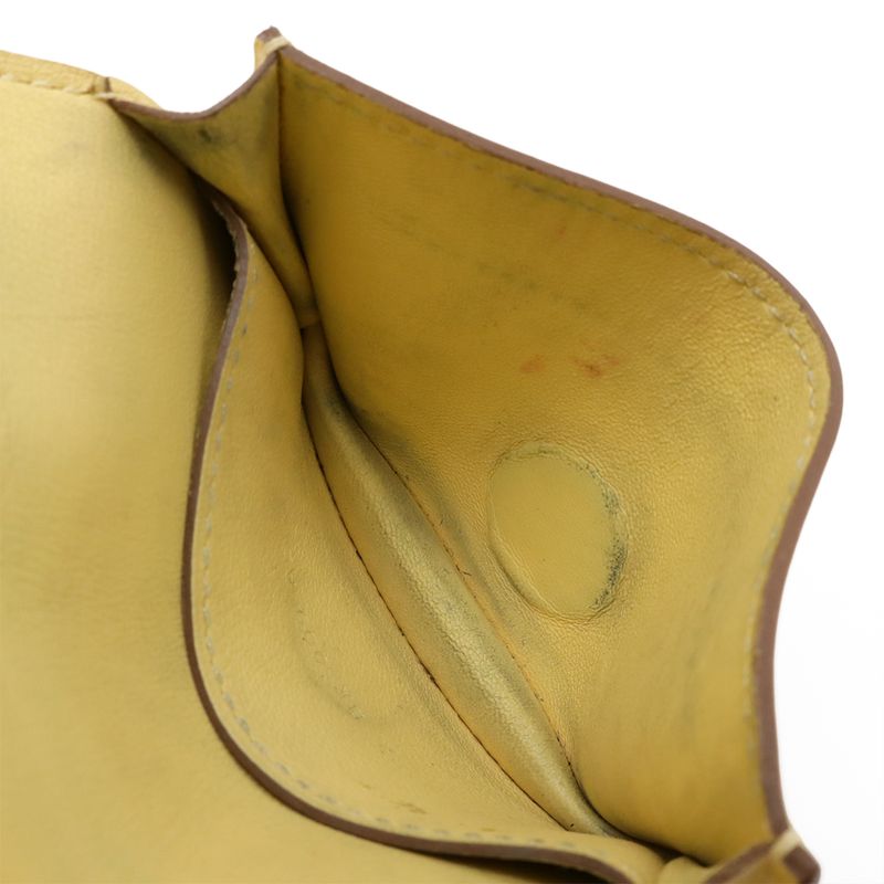 Hermes Dogon Card Case Coin Case Coin Purse Coin Purse Vosluft Leather Souffle