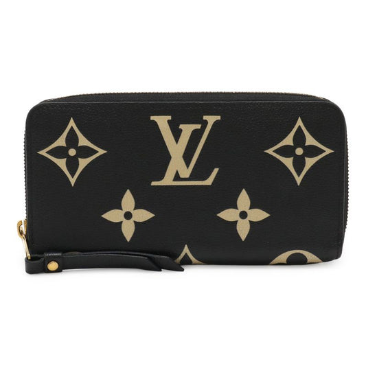 Louis Vuitton Monogram Empreinte Zippy Wallet Round Zipper Long Wallet Bicolor