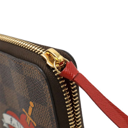 Louis Vuitton Damier LV Stories Portefeuille Cles Mans Round Zipper Long Wallet
