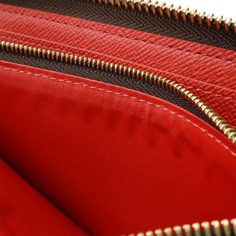 Louis Vuitton Damier LV Stories Portefeuille Cles Mans Round Zipper Long Wallet