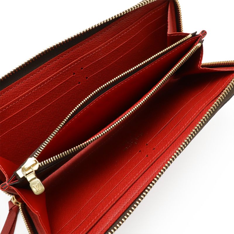 Louis Vuitton Damier LV Stories Portefeuille Cles Mans Round Zipper Long Wallet