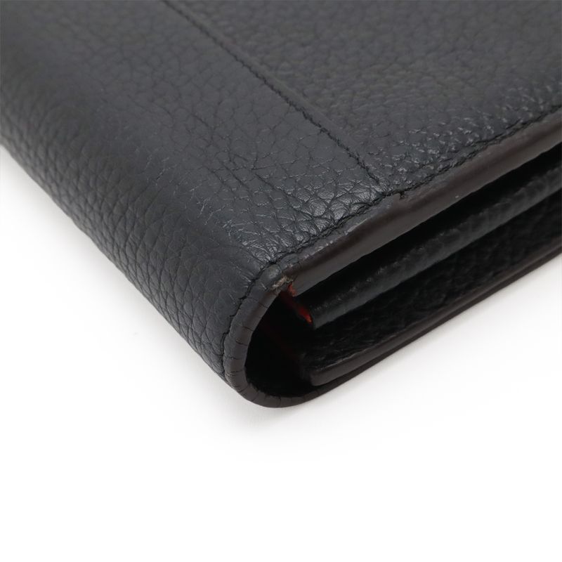 Louis Vuitton Portefeuille Capucines Bifold Long Wallet Taurillon Leather Noir
