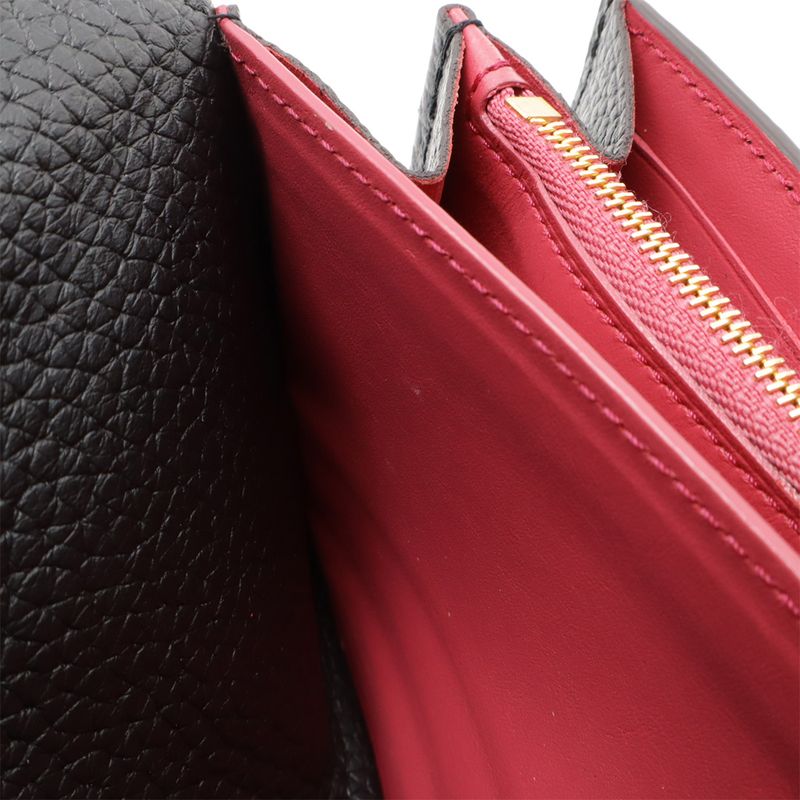 Louis Vuitton Portefeuille Capucines Bifold Long Wallet Taurillon Leather Noir