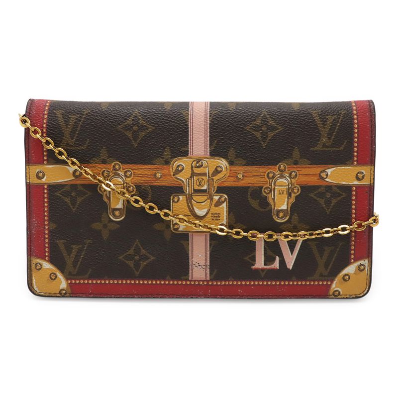 Louis Vuitton Monogram Pochette Weekend Chain Shoulder Bag 2WAY 2018 Summer