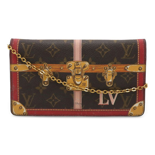 Louis Vuitton Monogram Pochette Weekend Chain Shoulder Bag 2WAY 2018 Summer