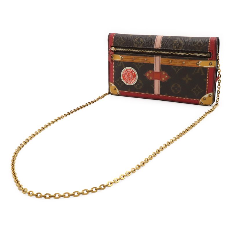 Louis Vuitton Monogram Pochette Weekend Chain Shoulder Bag 2WAY 2018 Summer