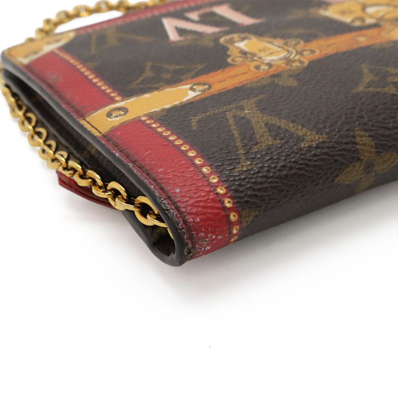 Louis Vuitton Monogram Pochette Weekend Chain Shoulder Bag 2WAY 2018 Summer