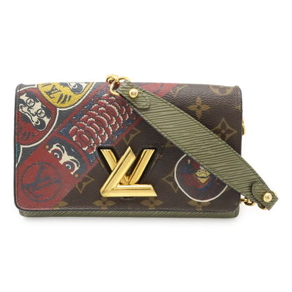 Louis Vuitton Monogram Epi Portefeuille Twist Chain Shoulder Bag Long Wallet