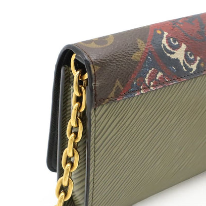 Louis Vuitton Monogram Epi Portefeuille Twist Chain Shoulder Bag Long Wallet