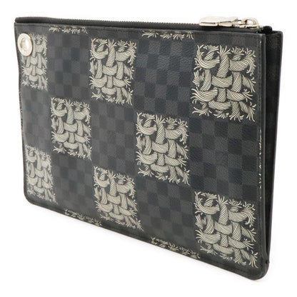 Louis Vuitton Damier Graphite Pochette Jules PM Clutch Bag Pouch Christopher
