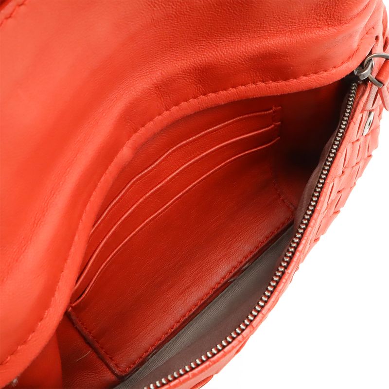 Bottega Veneta Intrecciato Chain Shoulder Bag Pochette 2WAY Clutch Bag Pouch