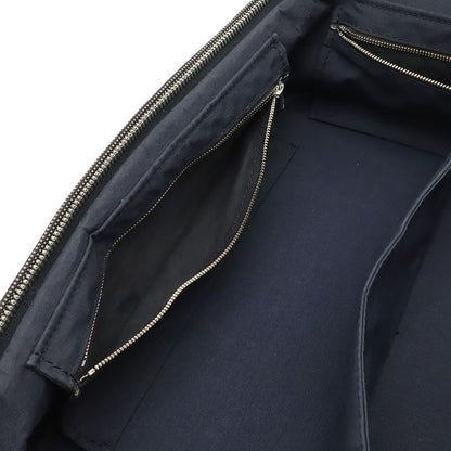 Hermes Her Line Vanity Bag Handbag Cosmetic Pouch Canvas Gray Black Silver