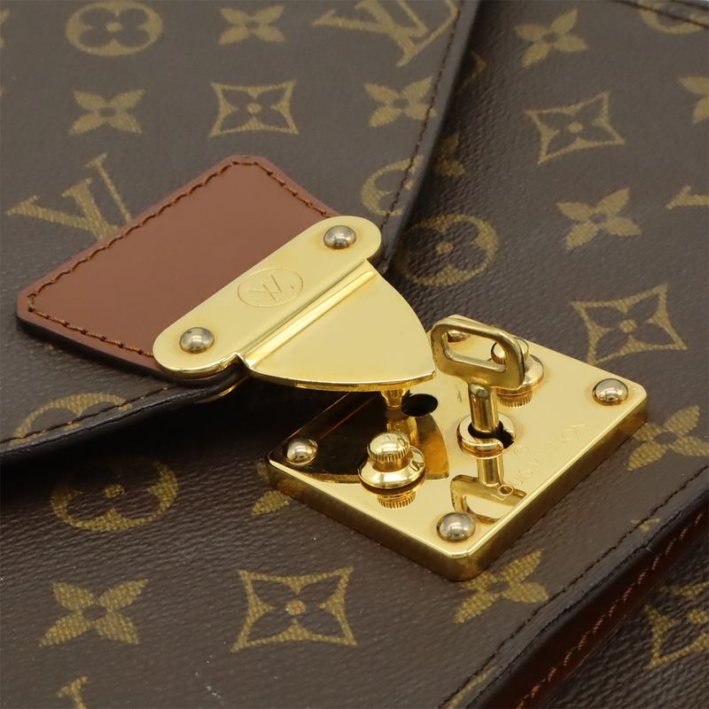 Louis Vuitton Monogram Monceau 28 Second Bag Handbag Business Bag 2WAY Shoulder