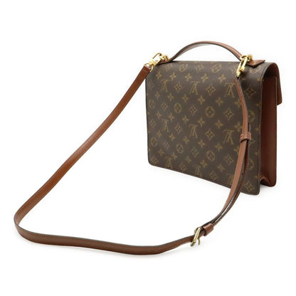 Louis Vuitton Monogram Monceau 28 Second Bag Handbag Business Bag 2WAY Shoulder