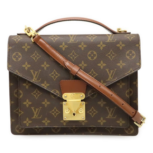 Louis Vuitton Monogram Monceau 28 Second Bag Handbag Business Bag 2WAY Shoulder