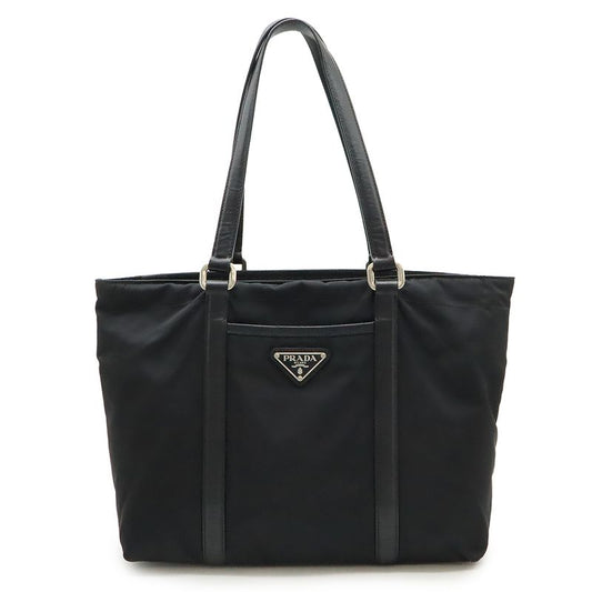 Prada Tote Shoulder Bag Shoulder Tote Semi Shoulder Nylon Leather NERO Black