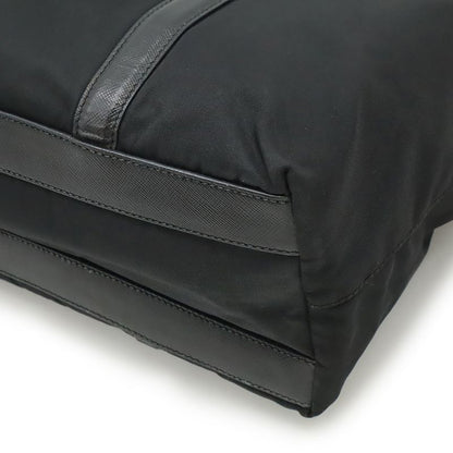 Prada Tote Shoulder Bag Shoulder Tote Semi Shoulder Nylon Leather NERO Black