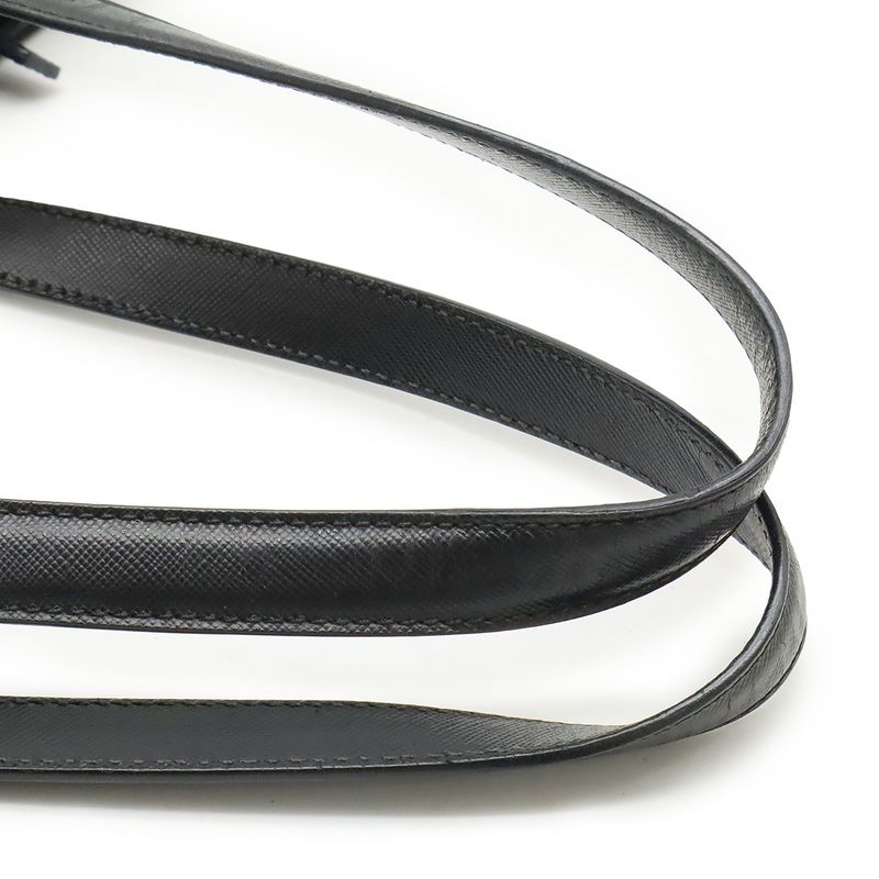 Prada Tote Shoulder Bag Shoulder Tote Semi Shoulder Nylon Leather NERO Black