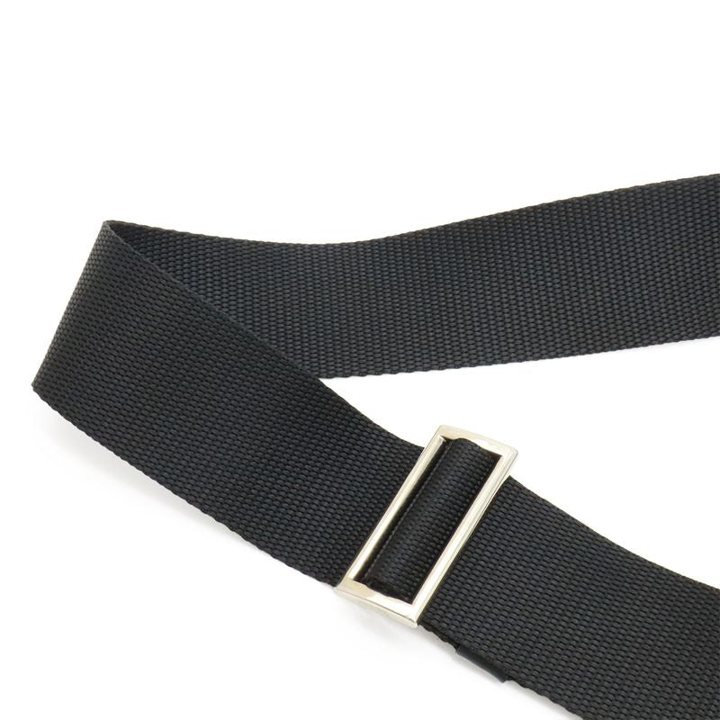 Prada Shoulder Bag Crossbody Depth None Nylon Leather NERO Black Silver