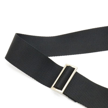 Prada Shoulder Bag Crossbody Depth None Nylon Leather NERO Black Silver