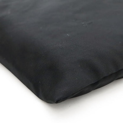 Prada Shoulder Bag Crossbody Depth None Nylon Leather NERO Black Silver