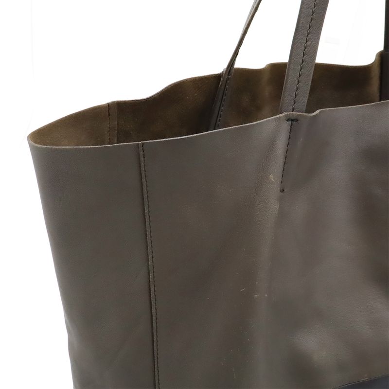 Celine Horizontal Cabas Tote Large Tote Shoulder Bag Shoulder Bicolor Leather