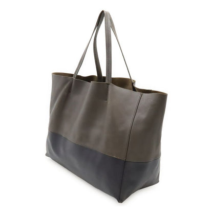 Celine Horizontal Cabas Tote Large Tote Shoulder Bag Shoulder Bicolor Leather