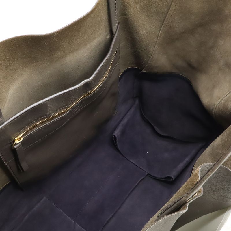 Celine Horizontal Cabas Tote Large Tote Shoulder Bag Shoulder Bicolor Leather