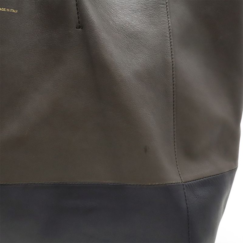 Celine Horizontal Cabas Tote Large Tote Shoulder Bag Shoulder Bicolor Leather