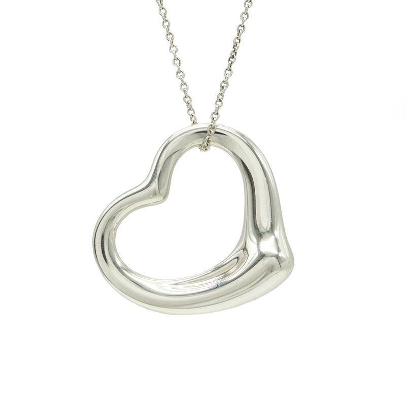 Tiffany & Co Tiffany & Co Elsa Peretti Open Heart Pendant Necklace Large Size