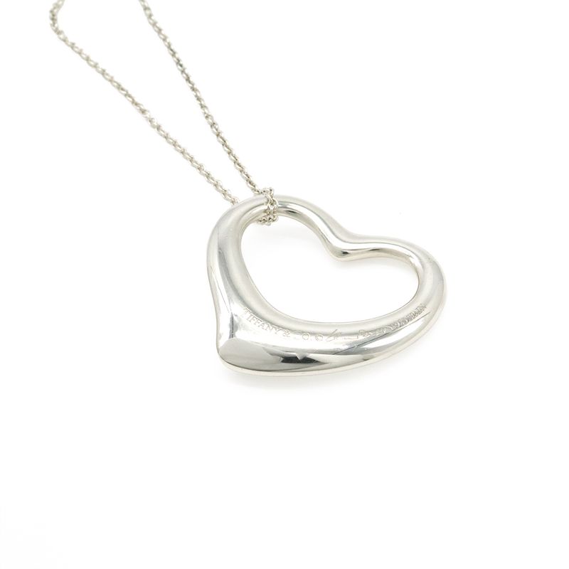 Tiffany & Co Tiffany & Co Elsa Peretti Open Heart Pendant Necklace Large Size