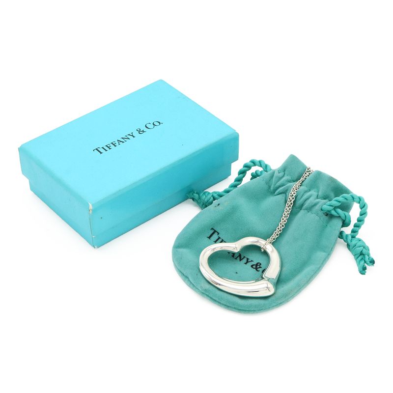 Tiffany & Co Tiffany & Co Elsa Peretti Open Heart Pendant Necklace Large Size