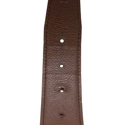 Hermes H Belt H Buckle Reversible Leather Black Brown Silver Hardware With