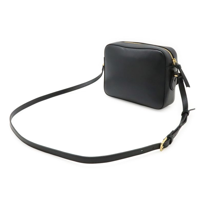 Gucci Horsebit 1955 Small Shoulder Bag Pochette Crossbody Leather Black Gold